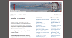 Desktop Screenshot of nicolaiwadstrom.com